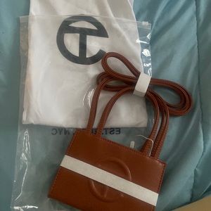 Brand new small tan telfar